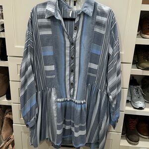 Free People flannel tunic/dress